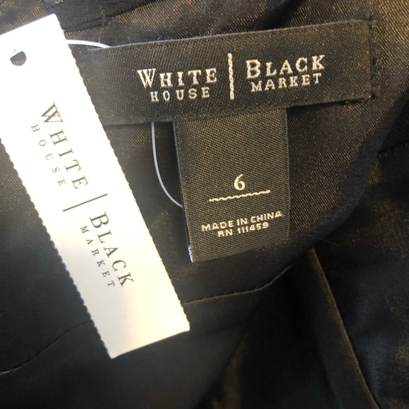 NWT WHBM One Shoulder, Chiffon Cocktail Dress sz 6 - Picture 3 of 3